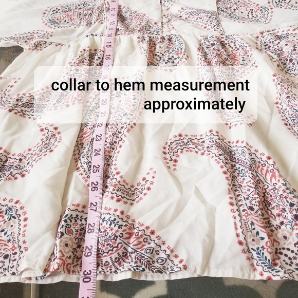 Boho Paisley Blouse Longsleeve - Picture 9 of 9